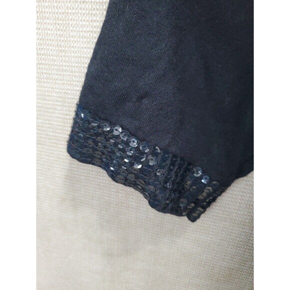 Jones New York Woman Black Sequined Cardigan Sweater with Shell Size 2X - Picture 9 of 12